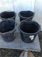 Four Plastic Buckets