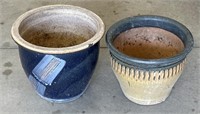Pottery planters pots