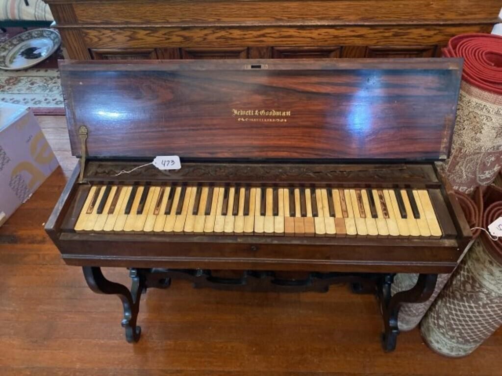 Jewett & Goodman Cleveland, Ohio Rosewood Organ