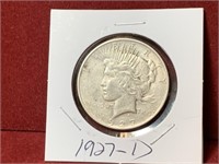 1927-D UNITED STATES SILVER PEACE DOLLAR