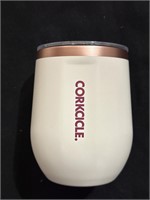 Corkcicle White & Copper 12 OZ Stemless