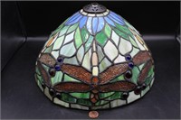 Tiffany-Style Stained Glass Dragonfly Lamp Shade