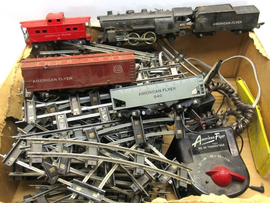 American Flyer Train Set, May Not b Complete
