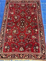 Hand Knotted Persian Sarouk 3.4x5 ft