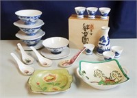 Lot Oriental Themed China Nippon, Saki Set