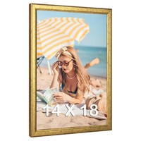 Wood 14x18 Frame Gold  Ornate Natural 18x14in