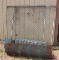 Metal Netting, Fence & 2 Chain Link Fence Panels