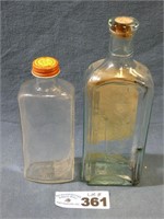 (2) Glass Bottles