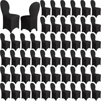 Macarrie 100 Pcs Spandex Chair Covers Bulk Polyest