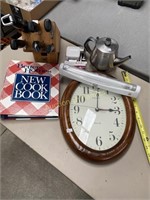 Roundup; Clock, Knife, Light, Cookbook, Tea Pot