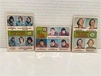 1975/76 3 Team Leaders Card Lot
