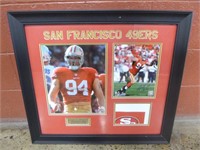 PAC Signed Justin Smith Framed 49ers