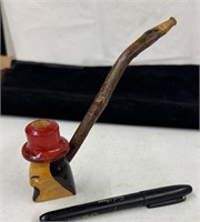 1970 Carved Wood Pipe