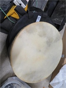 traditional wooden drum, case