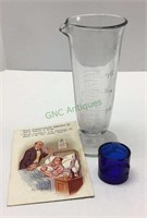 Grouping Includes an antique glass pharmaceutical