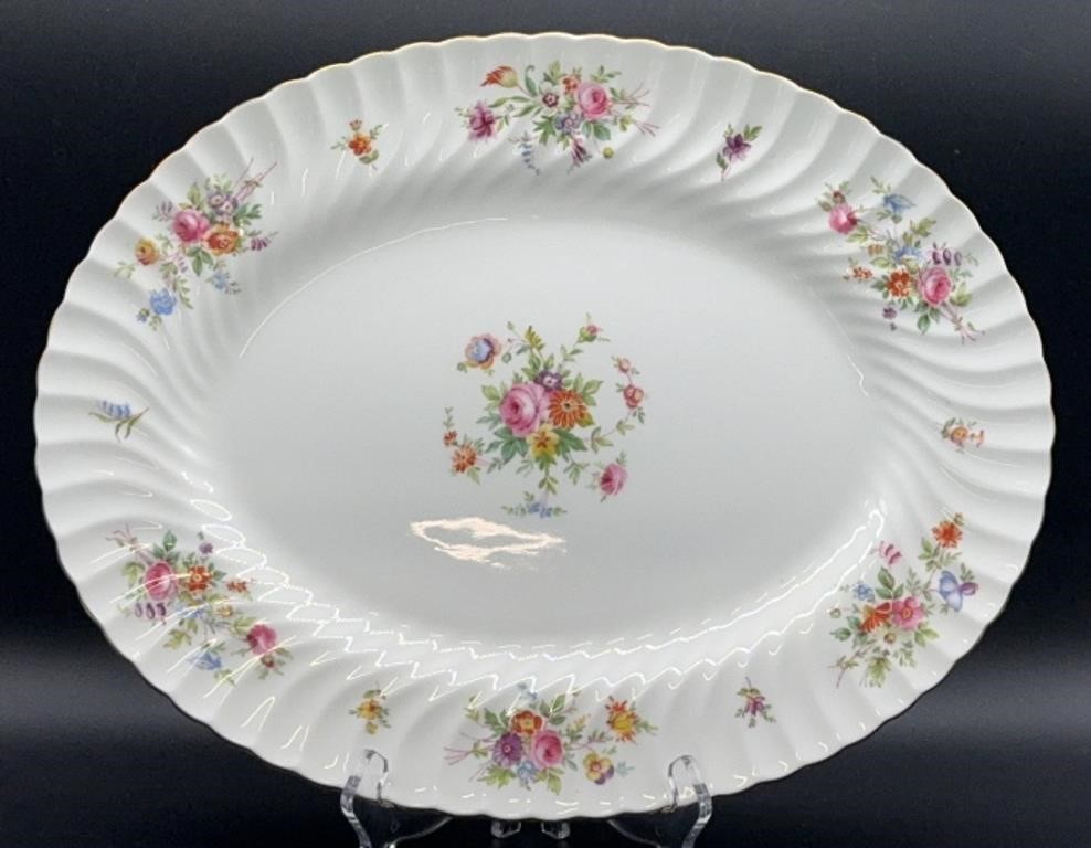 Minton Marlow Floral Oval Platter