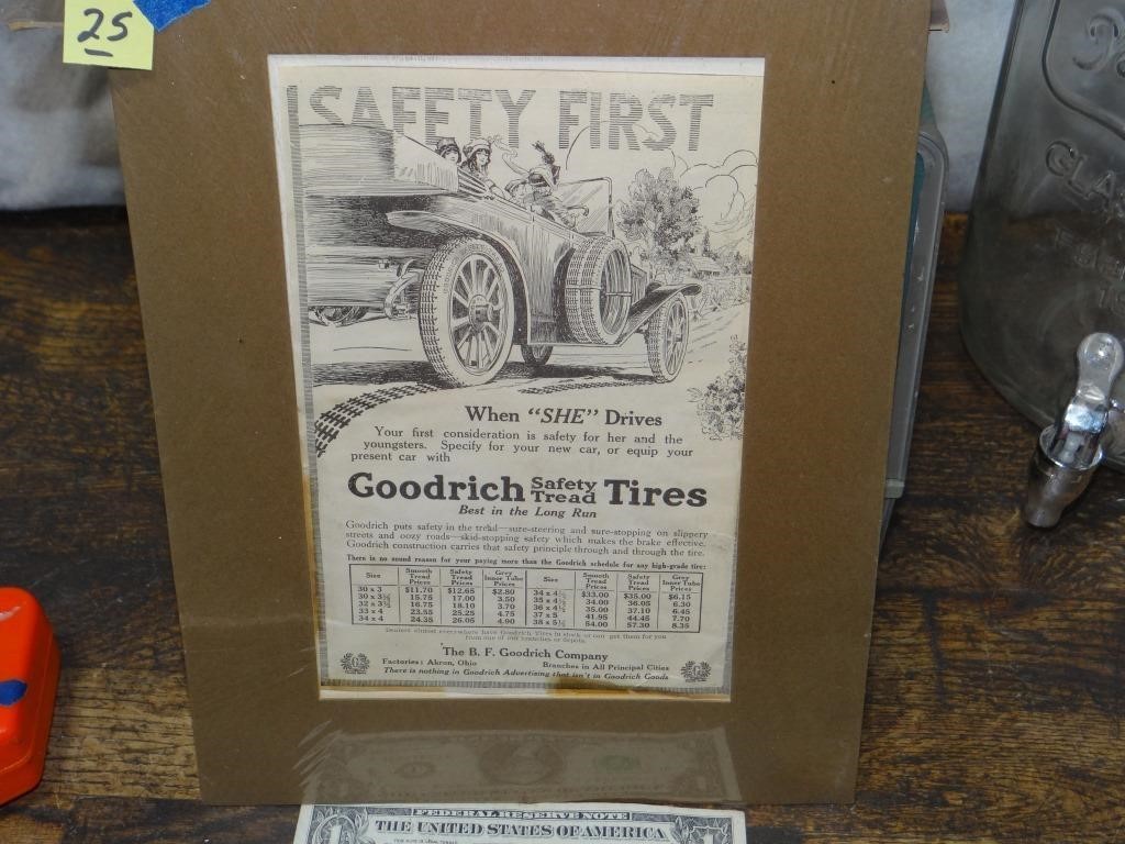 Goodrich Tire Paper Clipping