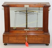 19TH C. BECKER'S SONS ROTTERDAM APOTHECARY SCALE
