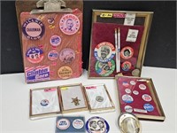 LARGE LOT OF Political Buttons & Others