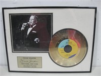 Frank Sinatra NY 24kt Gold Plated Single See Info