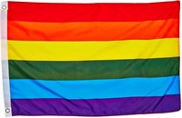 Sealed Quality Standard Flags Rainbow Polyester