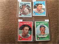 1959 Topps Lot of 4 Cards