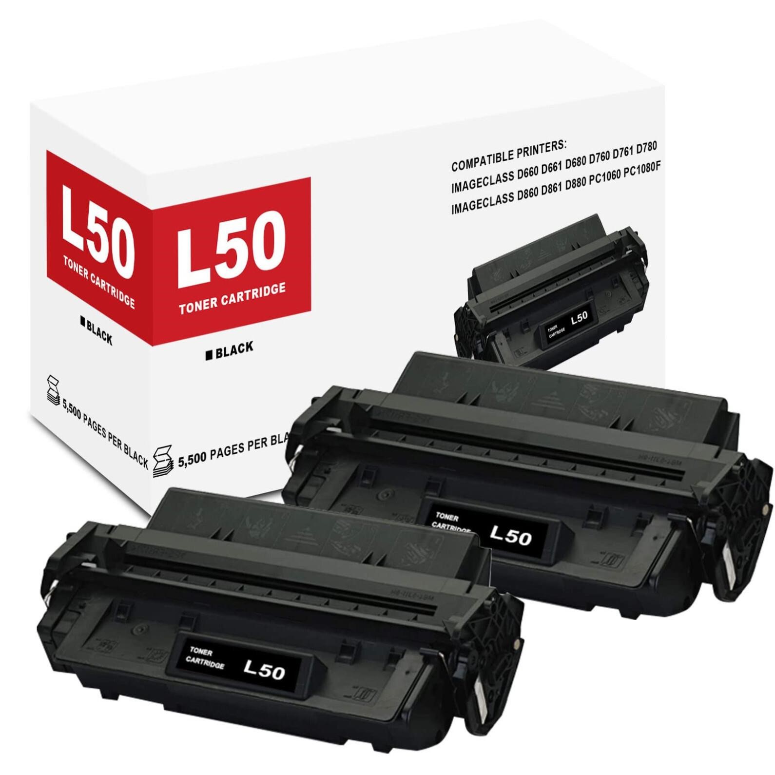 L50 Black Toner Cartridge Replacement for Canon L