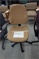 1 Tan Rolling Office Chair