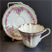 Gladstone Bone China Trellis Rose Pattern