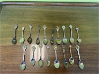Lot of Collectors Spoons Assorted