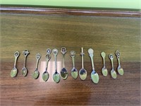 Lot of Collectors Spoons USA