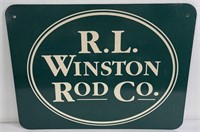 RL Winston Fly Rod Co. Dealer Sign Montana