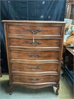 Cherry Finish MCM French Provincial Chest