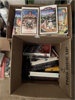 2 LARGE BOXES OF VHS TAPES