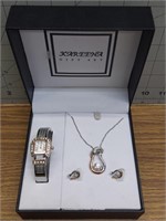 Kareena gift set, watch, necklace and earrings