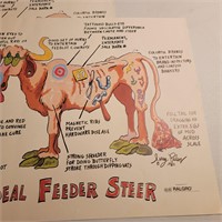 Two "The Ideal Feeder Steer" Posters