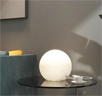 6 Inch Ball Table Lamp with Glass Shade, Ball