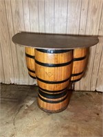 1960s Bourbon Whiskey Barrel Bar