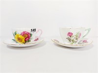 2 - SHELLEY CUPS & SAUCERS