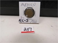 1966 Mexico coin