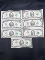 $2 Dollar Bills (7)