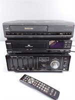 Realistic Amp, Sanyo & Panasonic VCR's