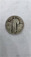 1927 Standing Liberty silver quarter