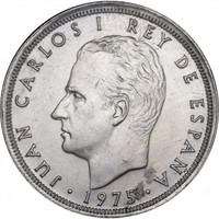 Spain 25 pesetas, 1975