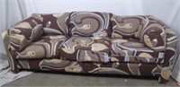 Comfy Brown Floral Couch