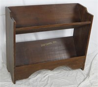 Solid Wood 2 Tier Bookshelf