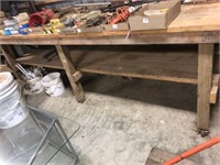 Roll away work bench 39"x40"X10' *NOT ITEMS ON IT