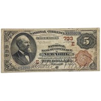 1882 $5 NB OF COMMERCE IN NEW YORK, NY CH. #733 V