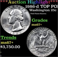 ***Auction Highlight*** 1986-d Washington Quarter
