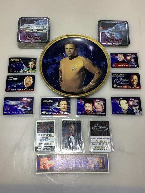 Assorted star trek collectibles